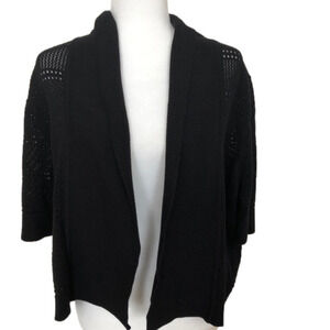 Covington Short Sleeve Open Front Sweater